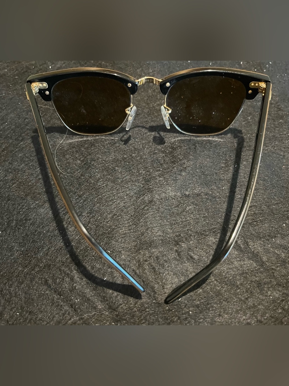 Iconic Ray-Ban Clubmaster Sunglasses in Arista/Brown  w/ Original Case - Picture 4 of 9